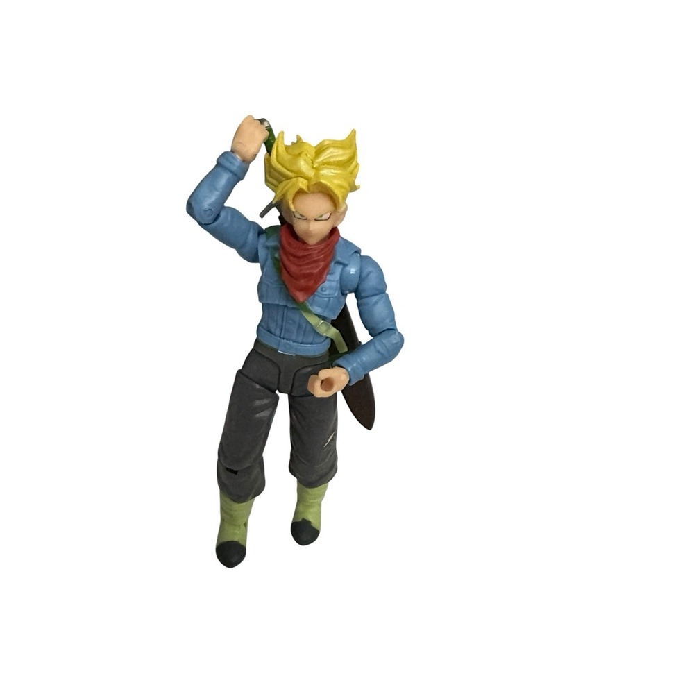 Dragon Ball Envolve Trunks Super Saiyan Figure Dragon Ball Z W/Sword Bandai 5"